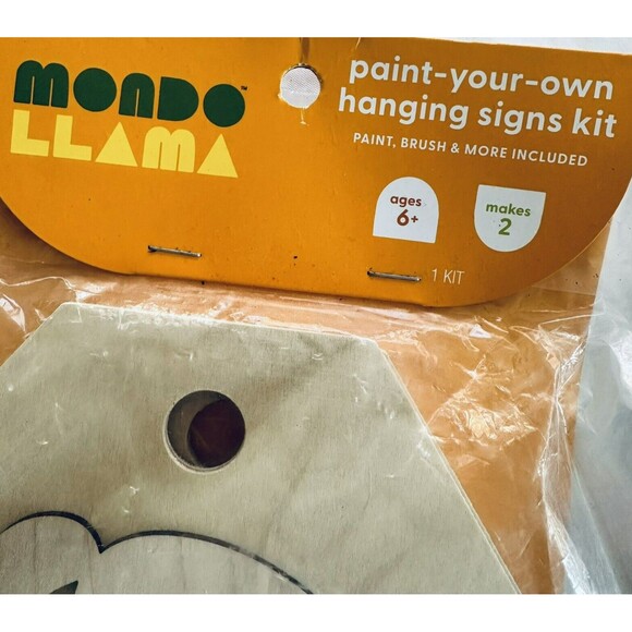 NEW 4 Paint Your Own Hanging Signs Gather Pumpkins Thanksgiving Paint Party Sets - Picture 5 of 5